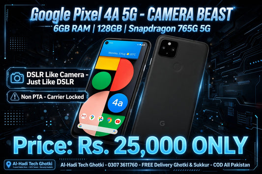 Google Pixel 4A 5G - 6GB/128GB | Snapdragon 765G | DSLR Camera Beast | PTA